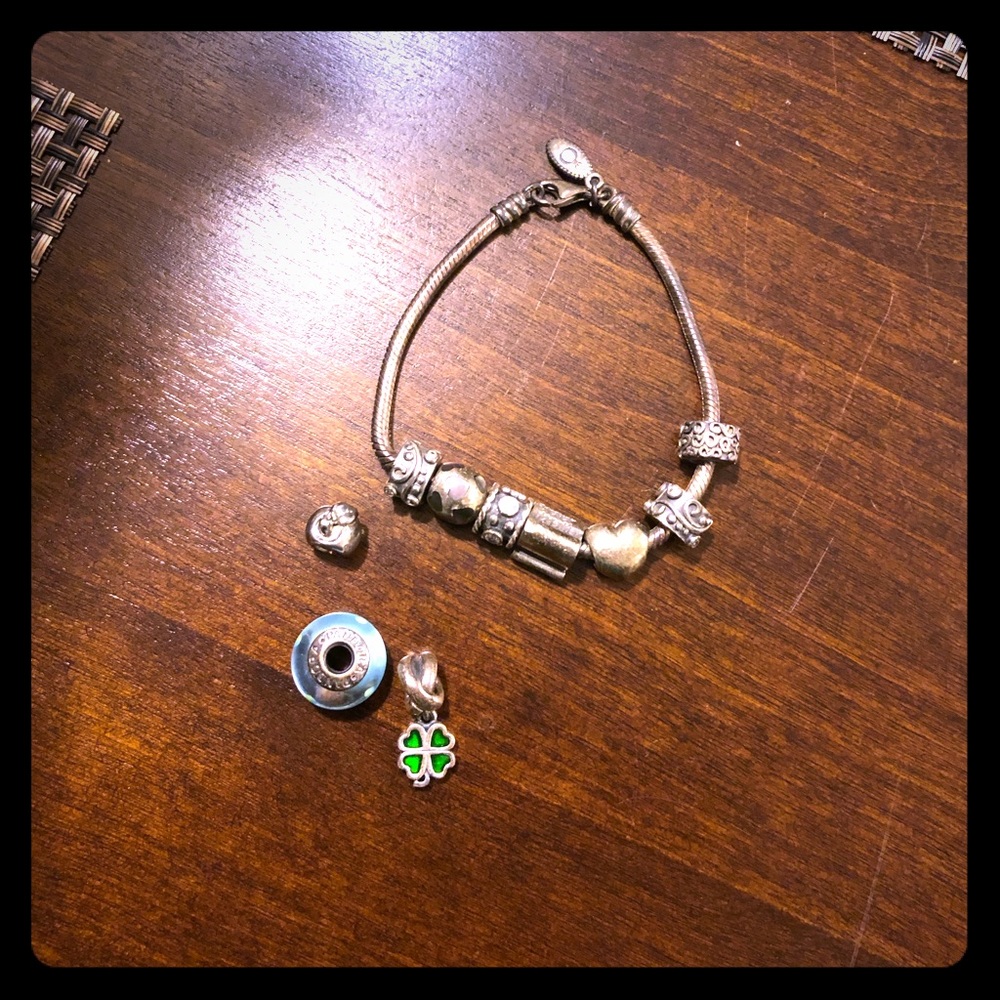 Pandora bracelet and charms